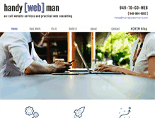 Tablet Screenshot of handywebman.com